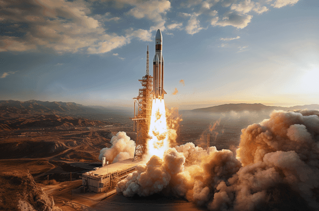 ai generated, rocket, launch