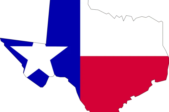 texas, flag, map
