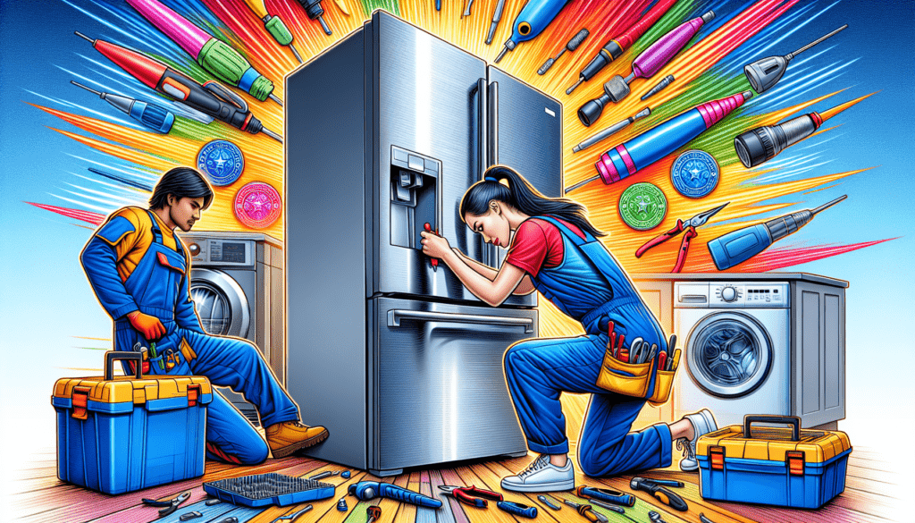 Workers doing refrigerator appliance repair Grand Rapids