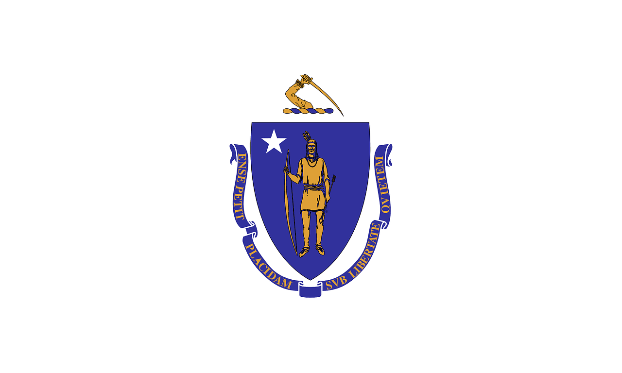 flag, massachusetts, blue, star, white, gold, massachusetts, massachusetts, massachusetts, massachusetts, massachusetts