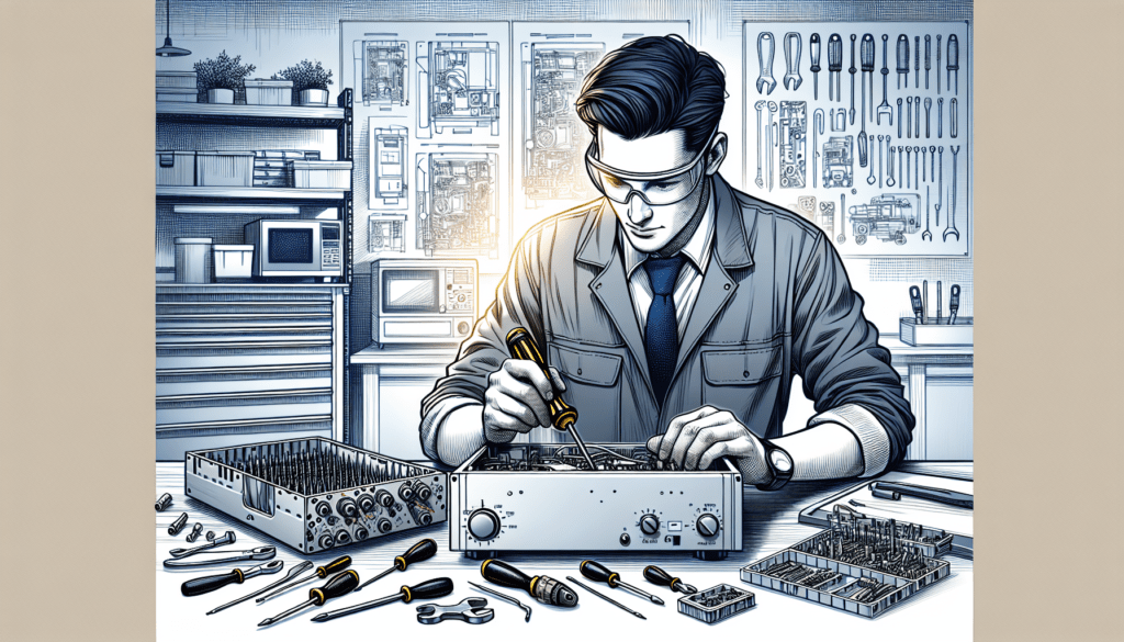 tech repairing a commercial appliance