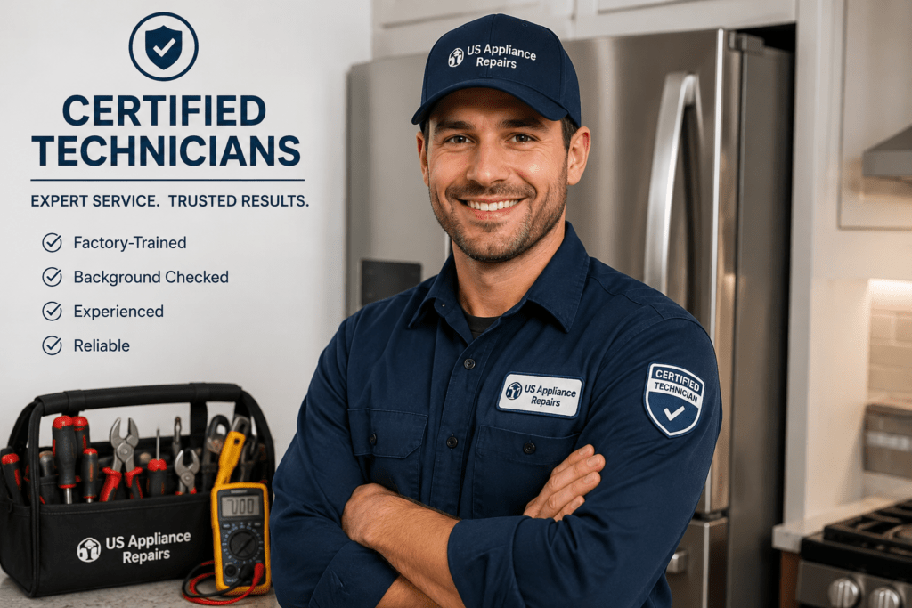 Certified appliance repair technician