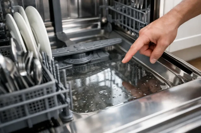 Dishwasher Standing Water After Cycle? What to Do