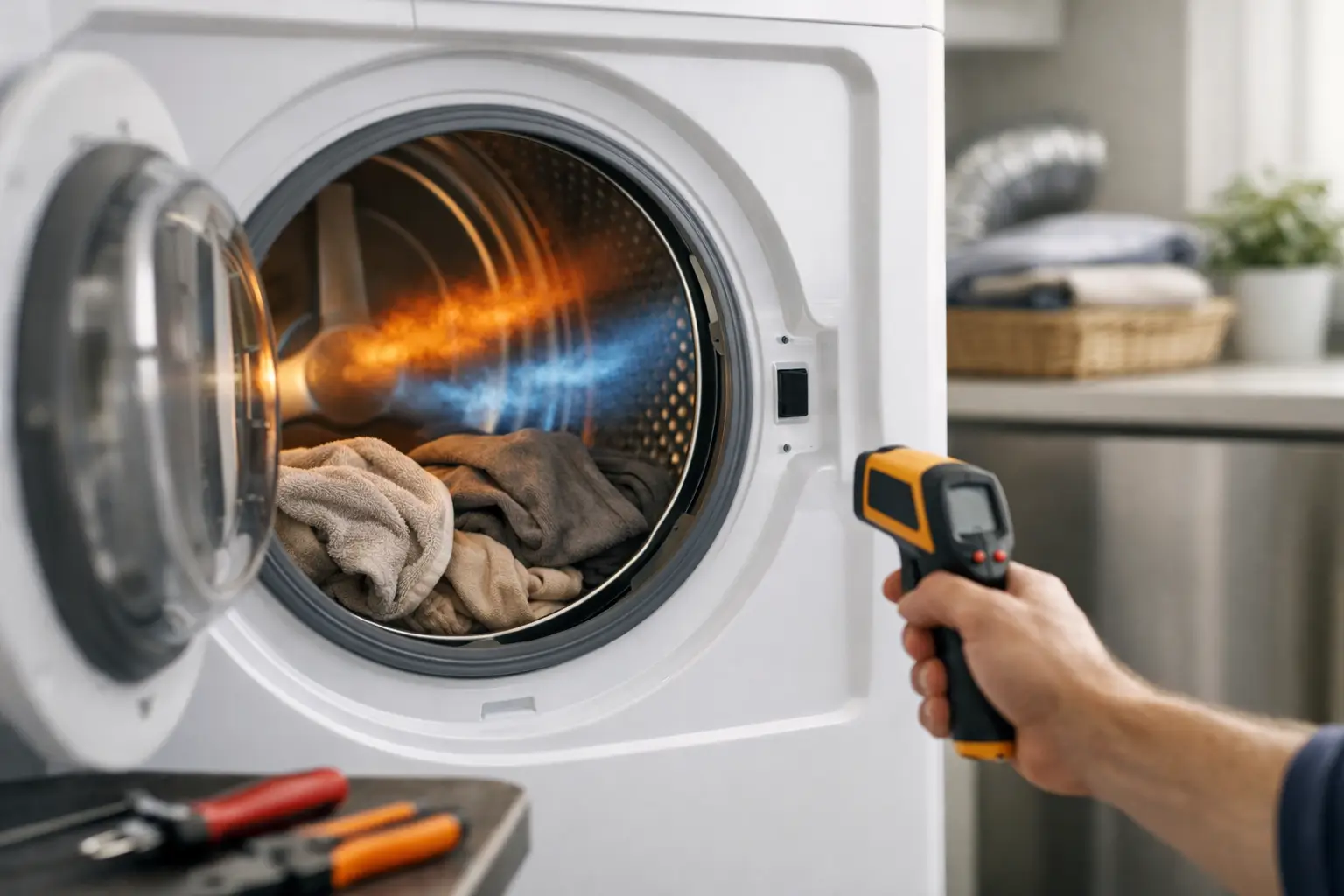 Dryer Runs but No Heat? Causes and Next Steps