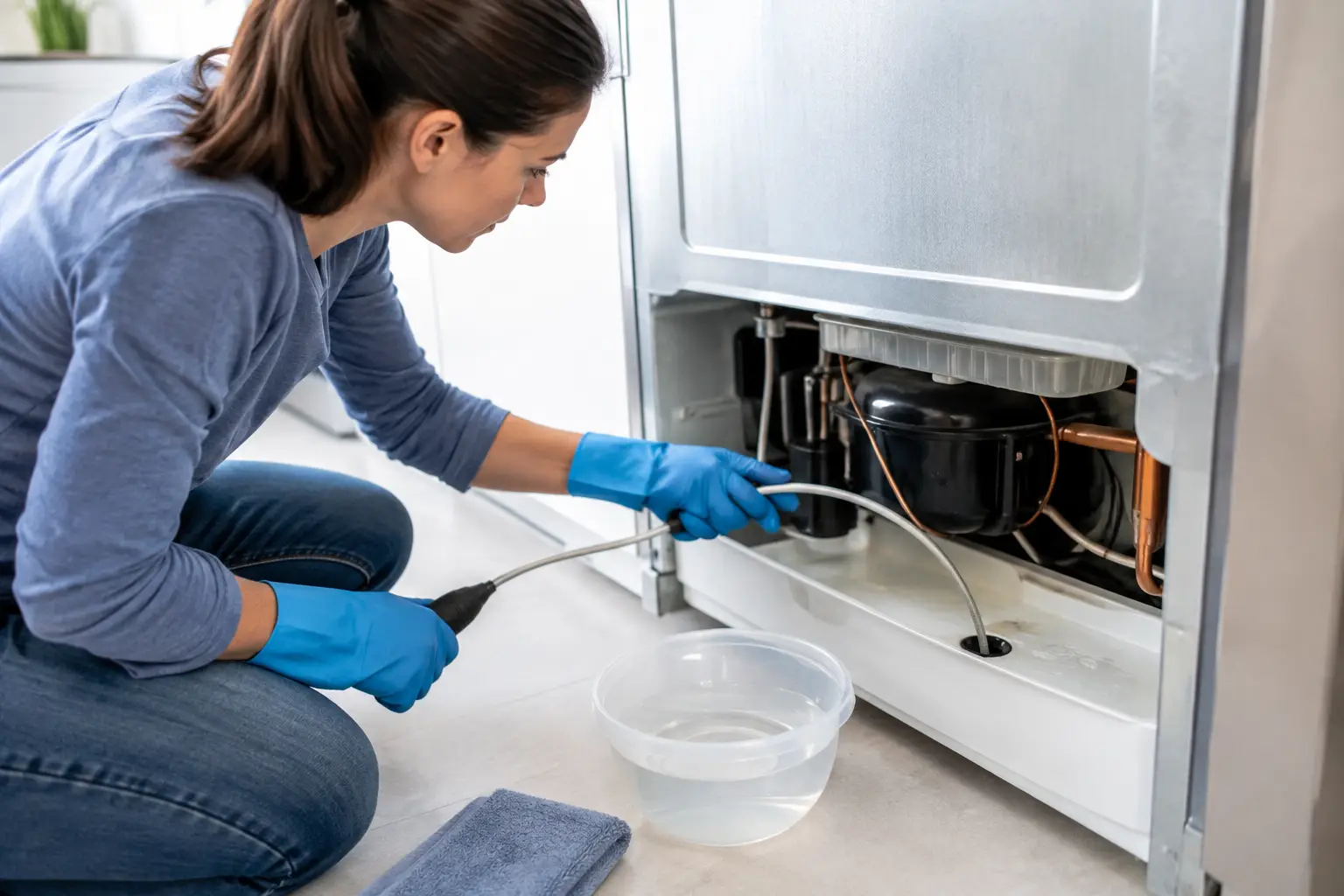 How to Unclog Refrigerator Drain Safely