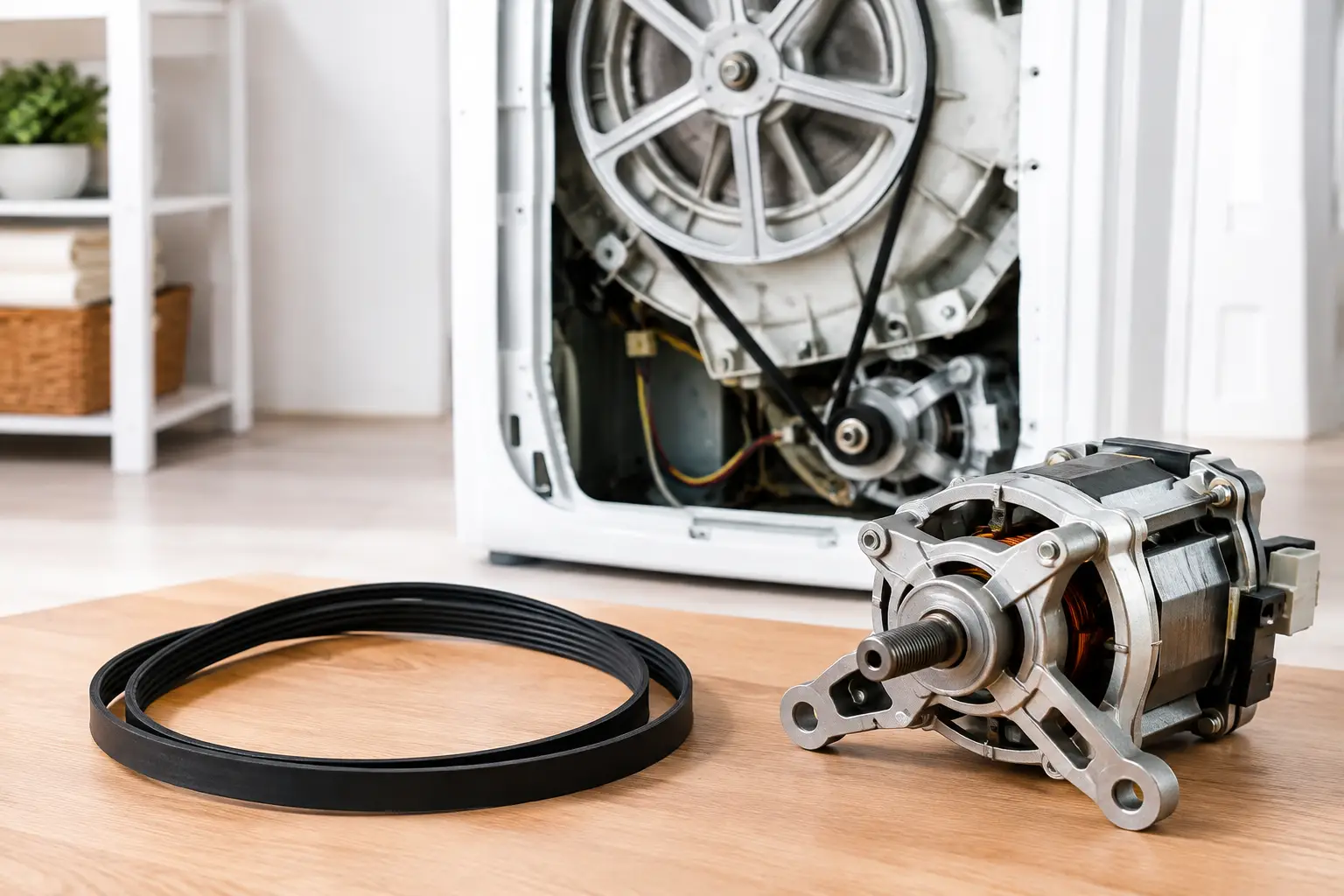 Washer Belt Versus Motor Failure: How to Tell