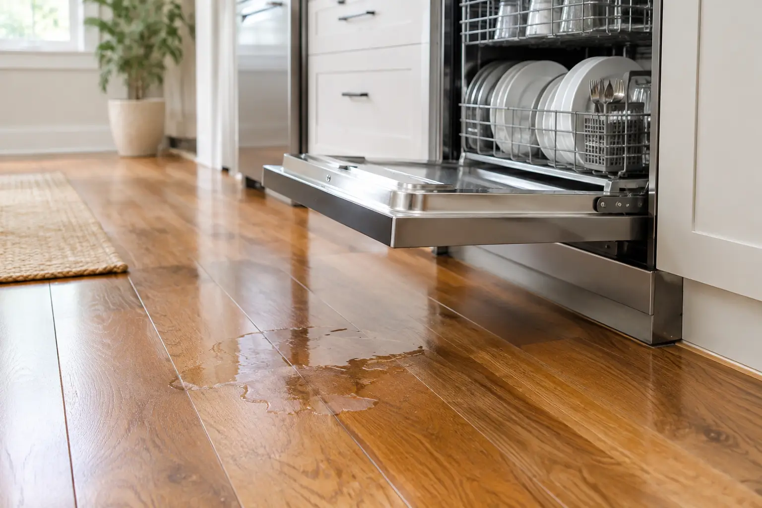 Can Dishwasher Damage Hardwood Floors? What to Do